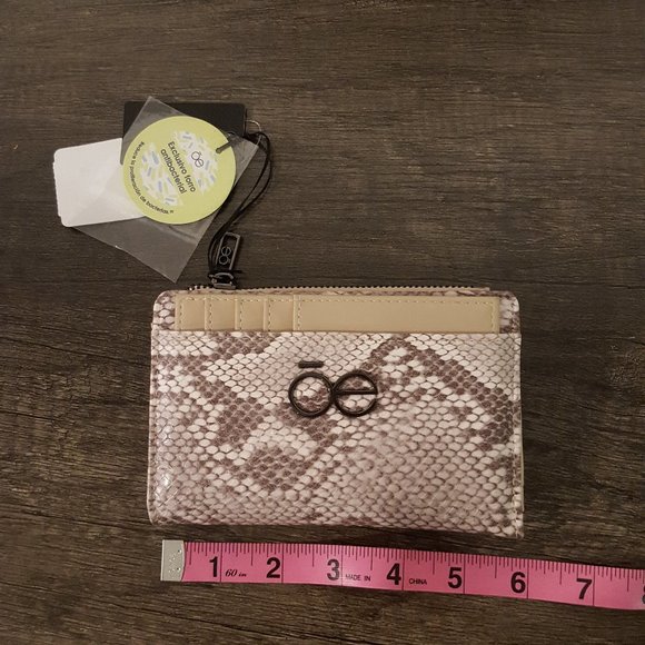 Cloe Faux Snake Skin Wallet - Picture 1 of 5